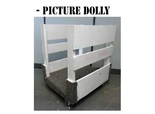 A picture dolly is shown with the words " picture dolly ".